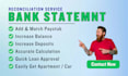 reconcile bank statement PDF to editable format