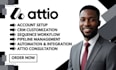 setup attio CRM sequence workflow automation