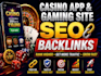 build da DR apps gaming site niche dofollow SEO backlinks