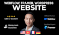 design premium high converting website framer webflow wordpress
