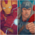 draw a marvel style comic book and superhero