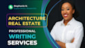 write architecture research and real estate technical content