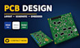 do pcb design schematic layout, electronics and embedded boards