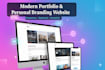 create a modern portfolio or personal branding website