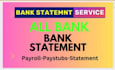 reconcile bank statement PDF to editable format