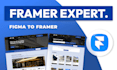 design modern framer website and convert figma to framer