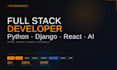 be your senior full stack developer, python, django, react, node, ai chatbots