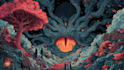 make amazing dark art, psychedelic stoner illustration