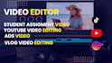 edit cinematic, youtube, and make student assignment videos