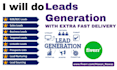 do lead generation, web scrapping and data extraction