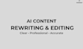 rewrite, edit, and improve your content using ai