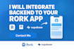complete your rork app, connecting backend integrate