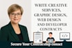 write creative services, graphic design, web design and developer contracts