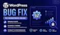 fix wordpress issues, errors, bugs, elementor, woocommerce