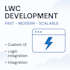 develop custom lightning web components lwc and aura components for salesforce