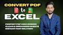 large pdf to excel conversion