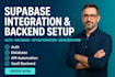do supabase integration setup, auth, database, API automation backend saas