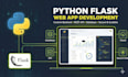 create a custom python flask web application