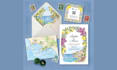 design an elegant wedding invitation suite