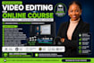 do video editing for online course training video educational course content