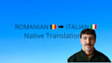 manually translate romanian to native italian