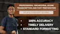 create pro orchestral score transcription and part preparation