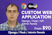 develop a custom web application or business portal