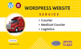 create medical courier website, medical delivery website
