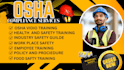 create osha compliant safety training courses, videos, ppts and manuals