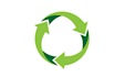 design creative solar recycling company logo