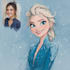 do cute disney cartoon portrait