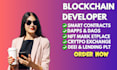 develop secure smart conteacts, nfts, and blockchain dapps
