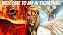 create high CTR ai youtube thumbnail fantasy cinematic style