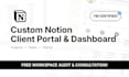 create a professional notion client portal