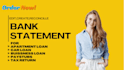 reconcile bank statement PDF to editable format