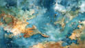watercolor map illustration just for you