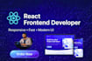 build a modern responsive website using next js, react and tailwind CSS