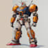 create futuristic sci fi robot character art