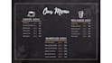 design a professional restaurant menu