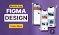 do mobile app ui ux design, ui ux design, app design in figma