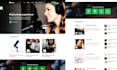 develop online station website, podcast website, radio website and news blogs