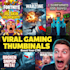 design high CTR gaming thumbnails for youtube