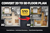 create 2d and 3d floor plans for real estate listings fast