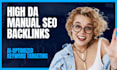 high da manual SEO backlinks campaign with ai optimized keywords