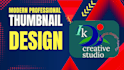 do thumnail design for you