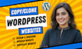 redesign or recreate any website in wordpress