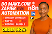 n8n ai agent zapier automation power automate hostinger dronahq workato gumloop