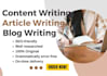 write creative content for blogs, website content