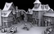 create 3d castle terrain miniature, mini dnd 3d building,stl terrain environment