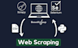 do web scraping and data extraction using python